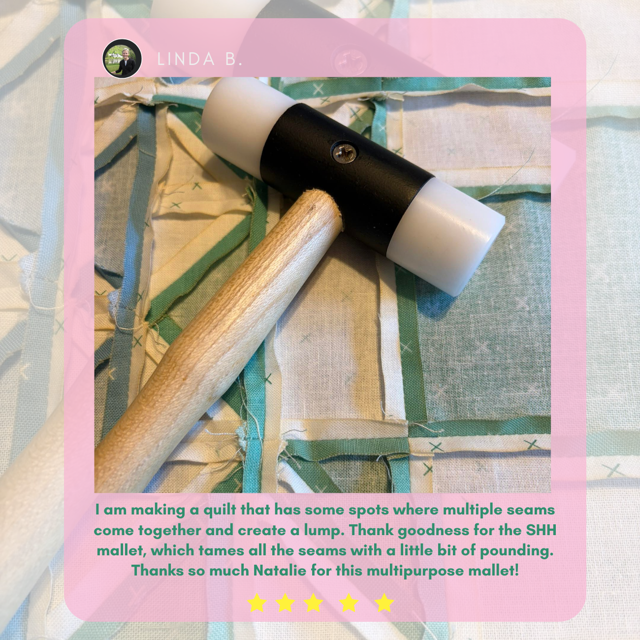 User review for Seam Pounder nylon mallet