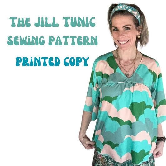 The Jill Tunic Sewing Pattern - woman wearing finished tunic