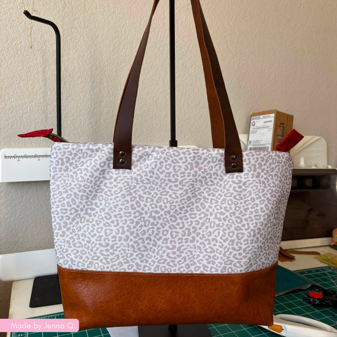 Water Resistant Canvas - Light Leopard | Bag Making Fabric 36x58"