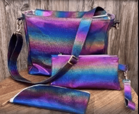 Amy B's iridescent purse set