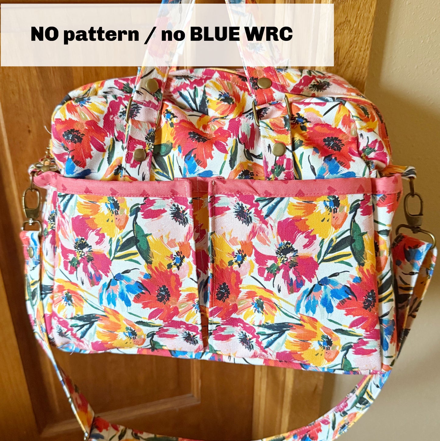 Belle Bag Kit / Canvas Fabric / Custom Floral Print