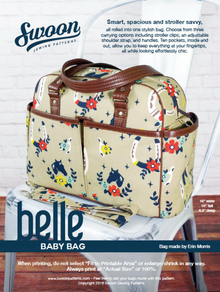 Pattern For Belle Baby Bag by Swoon - Stylish & Practical for Swoon | SewHungryhippie pattern-for-belle-baby-bag-by-swoon-stylish-practical-for-swoon-sewhungryhippie