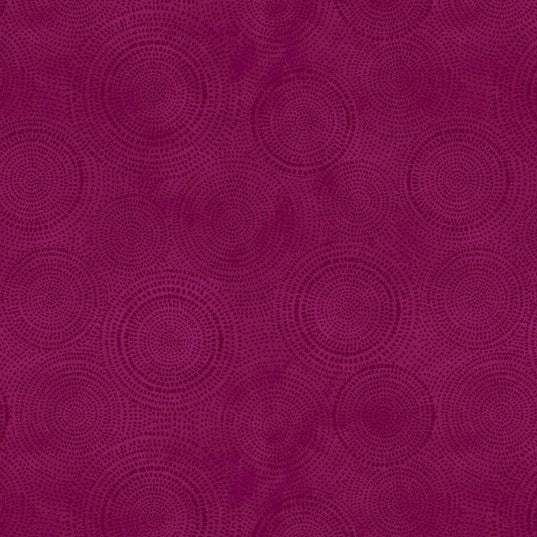 Magenta fabric with circular pattern