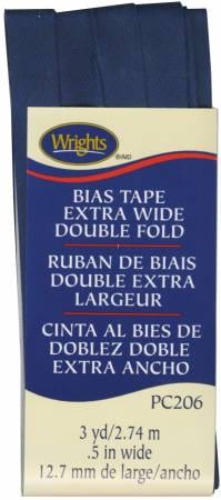 Navy blue extra wide double fold bias tape