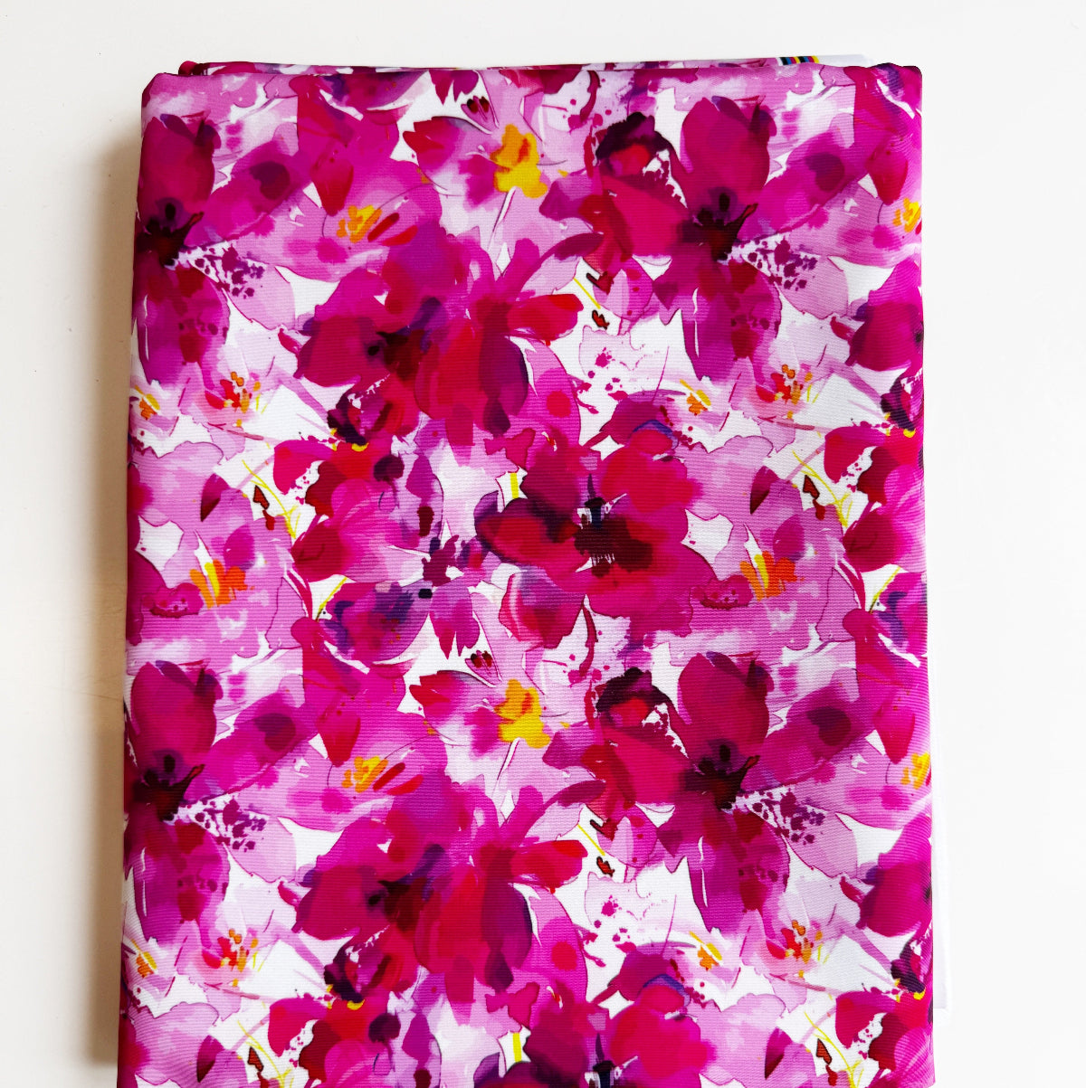 Floral patterned product on a white background
