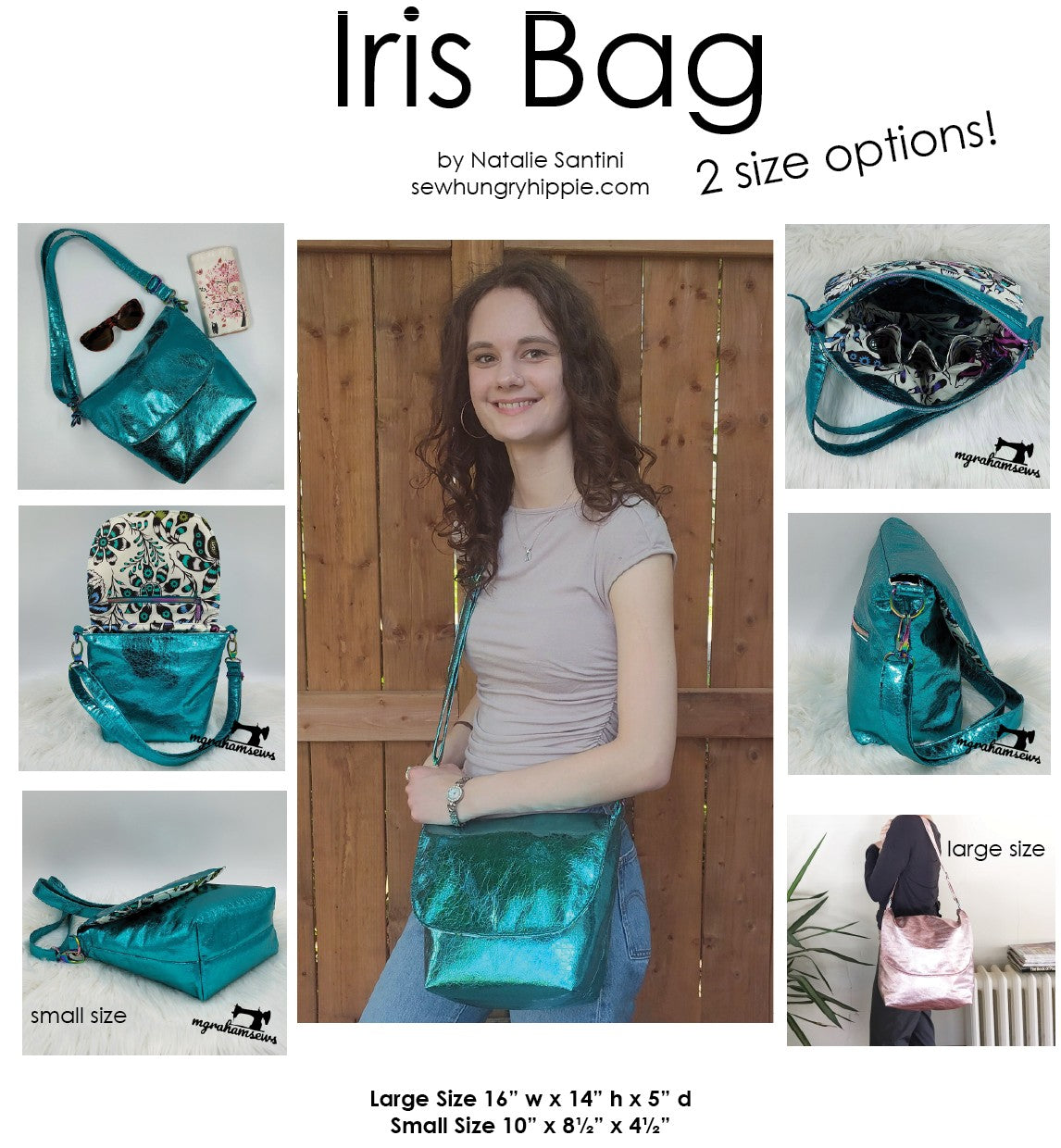 IRIS Messenger Bag PDF sewing pattern
