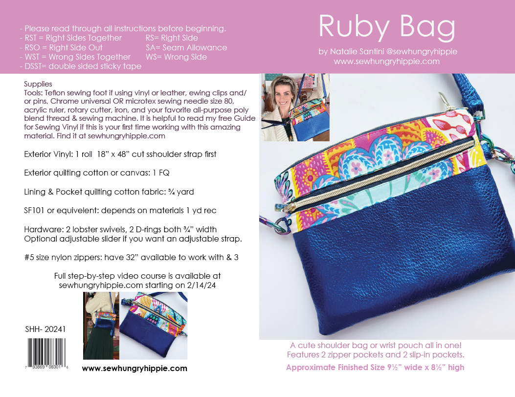 Ruby Bag pattern cover