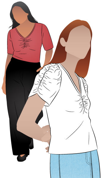 Style Arc Alice Knit Top Multi-Size Sewing Pattern