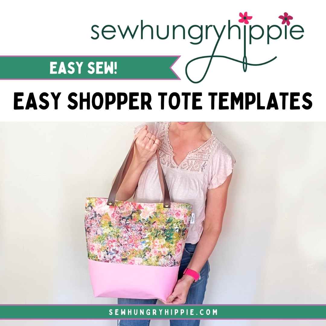 Easy Shopper Tote Acrylic Templates by Sew Hungry Hippie