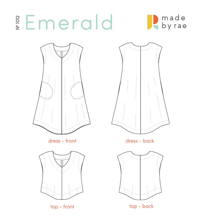 Emerald Dress Pattern Made by Rae