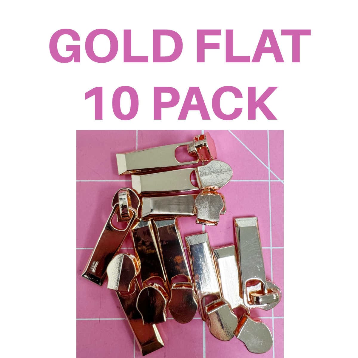 Gold Flat 10 Pack
