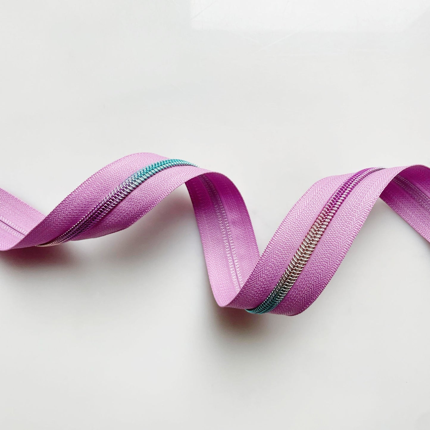 NEW lavender rainbow zipper TAPE ONLY