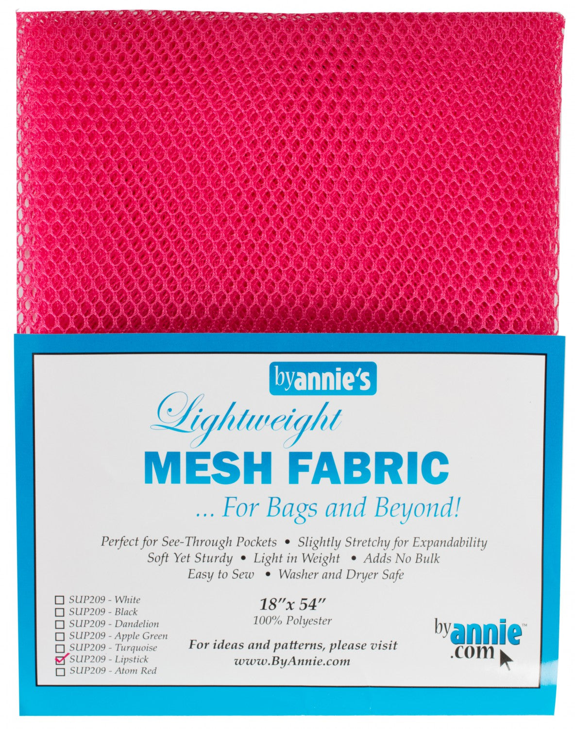 Mesh fabric 18 x 54 lipstick