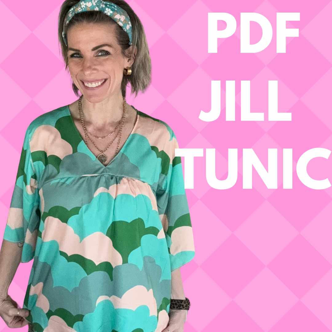 PDF Jill Tunic pattern on smiling woman