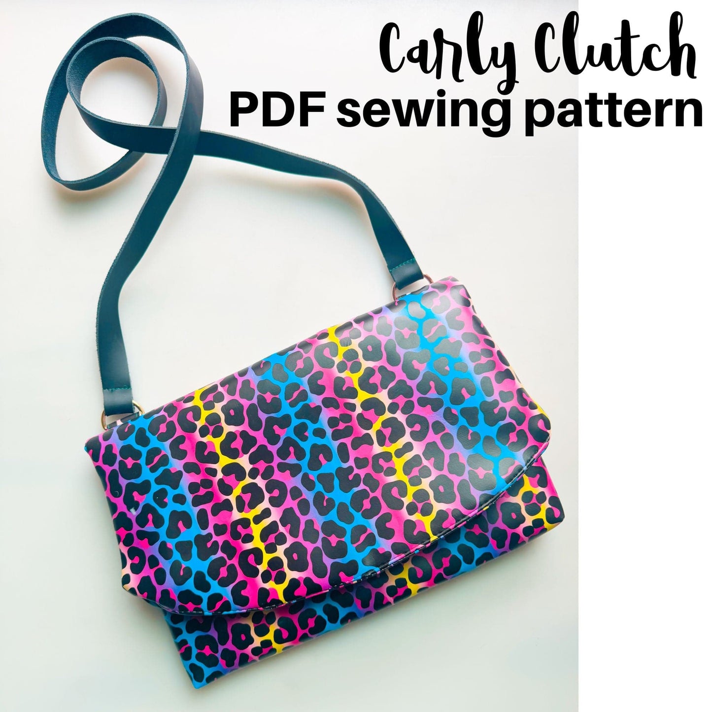 Carly Clutch PDF sewing pattern image