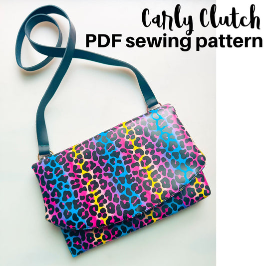 Carly Clutch PDF sewing pattern image