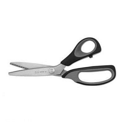 Pinking shears with black handles