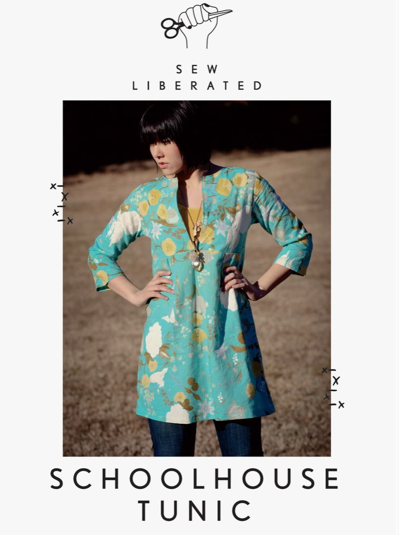 Woman in floral tunic