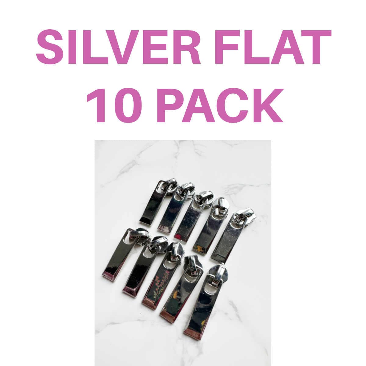 Silver Flat 10 Pack