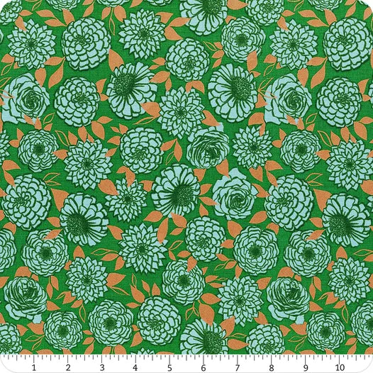 Stay Gold green metallic 1 YARD