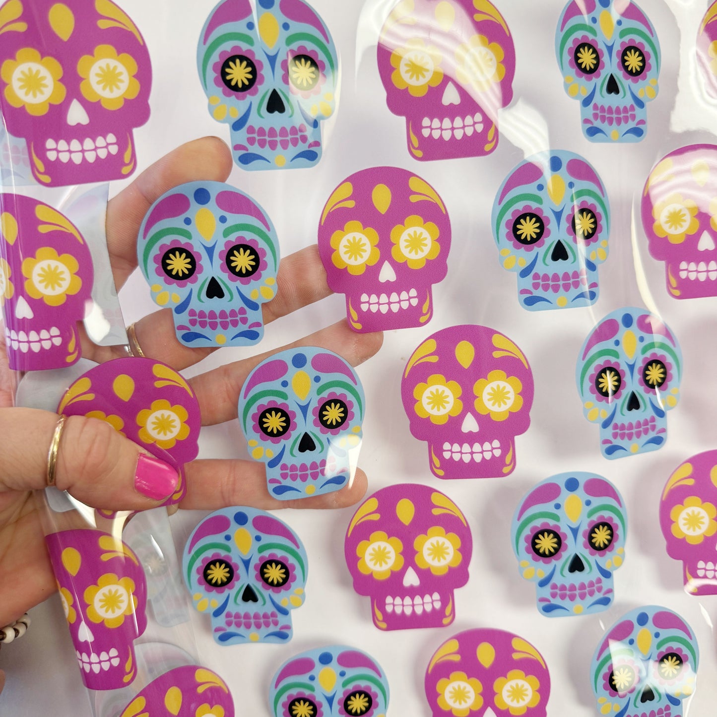 Sugar Skulls clear vinyl TPU