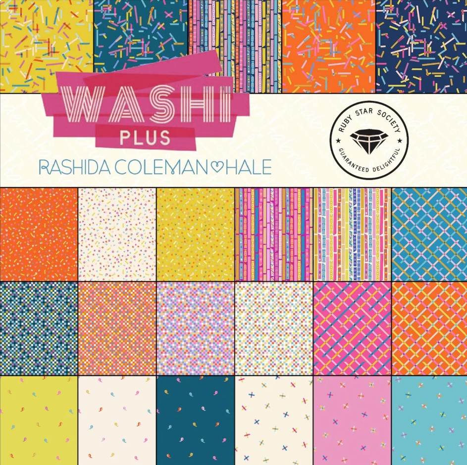Washi Plus Fabric Collection by Ruby Star Society / preorder / 3 yard bundle Natural