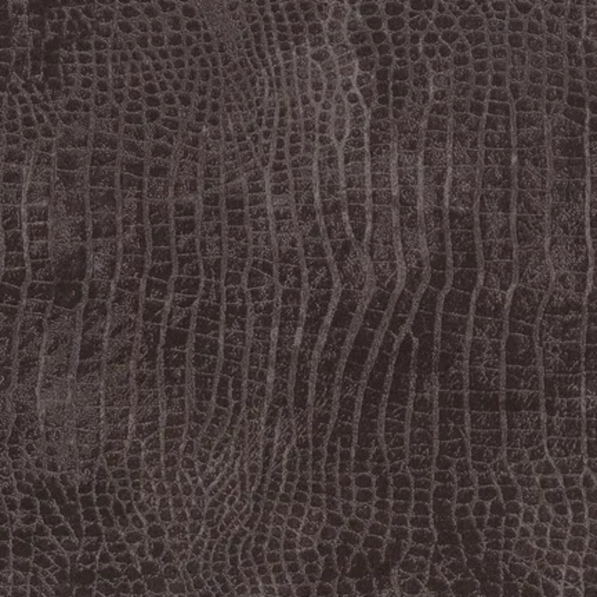 Grey black cotton fabric with a crocodile skin pattern.