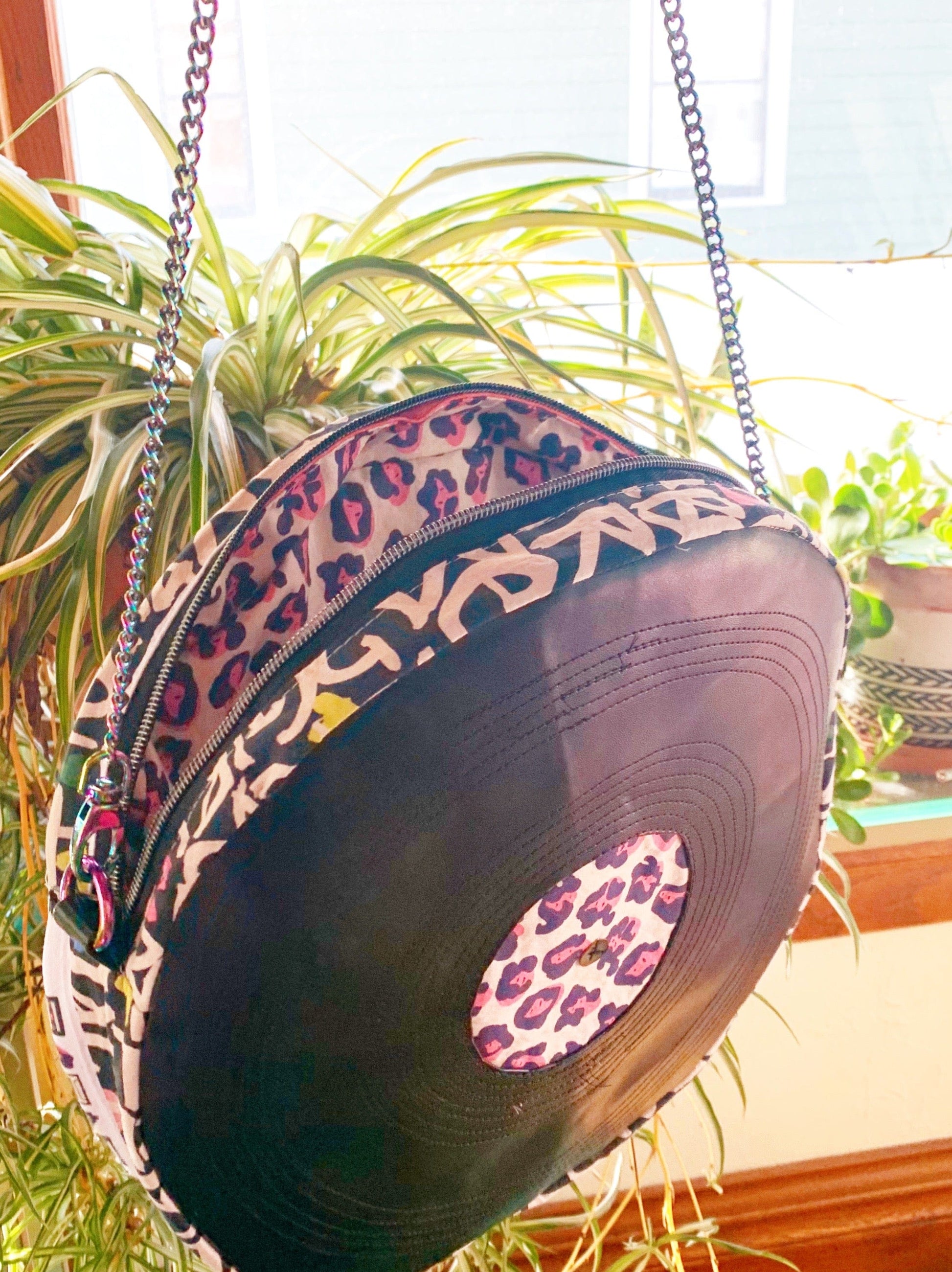 Record bag with leopard print, ACS_0853