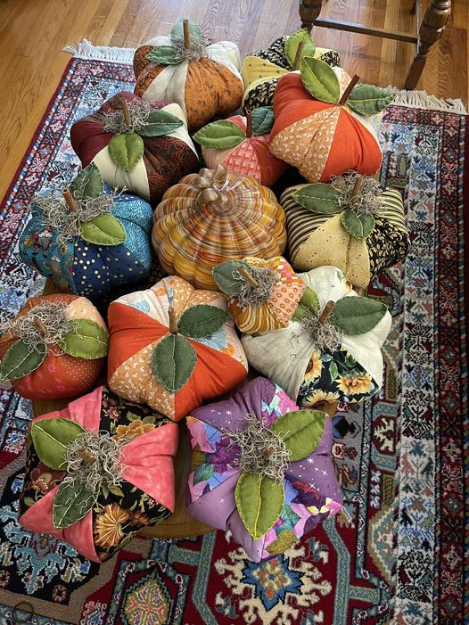 Patchwork Pumpkins printed pattern