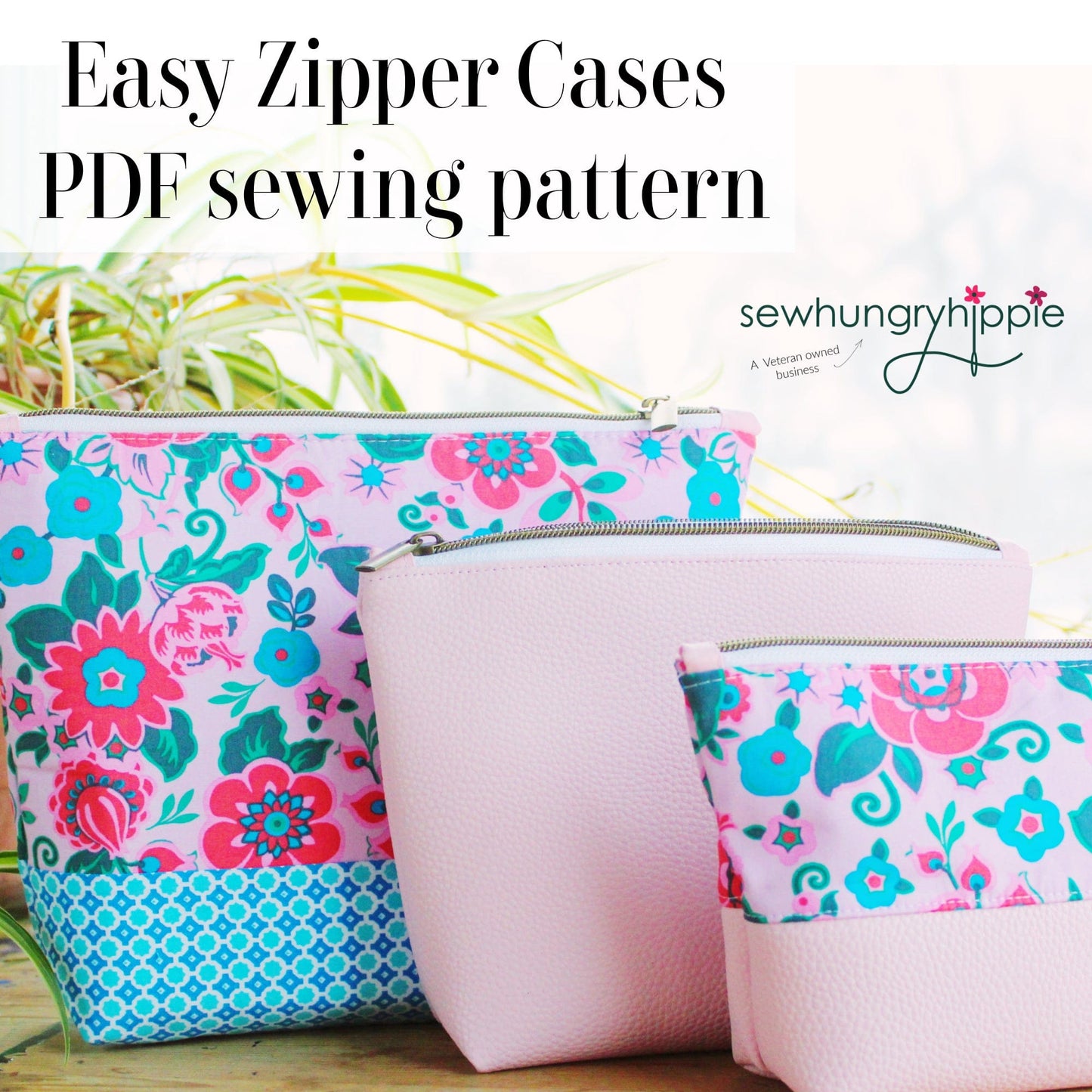 Etsy Easy Zipper Cases PDF sewing pattern