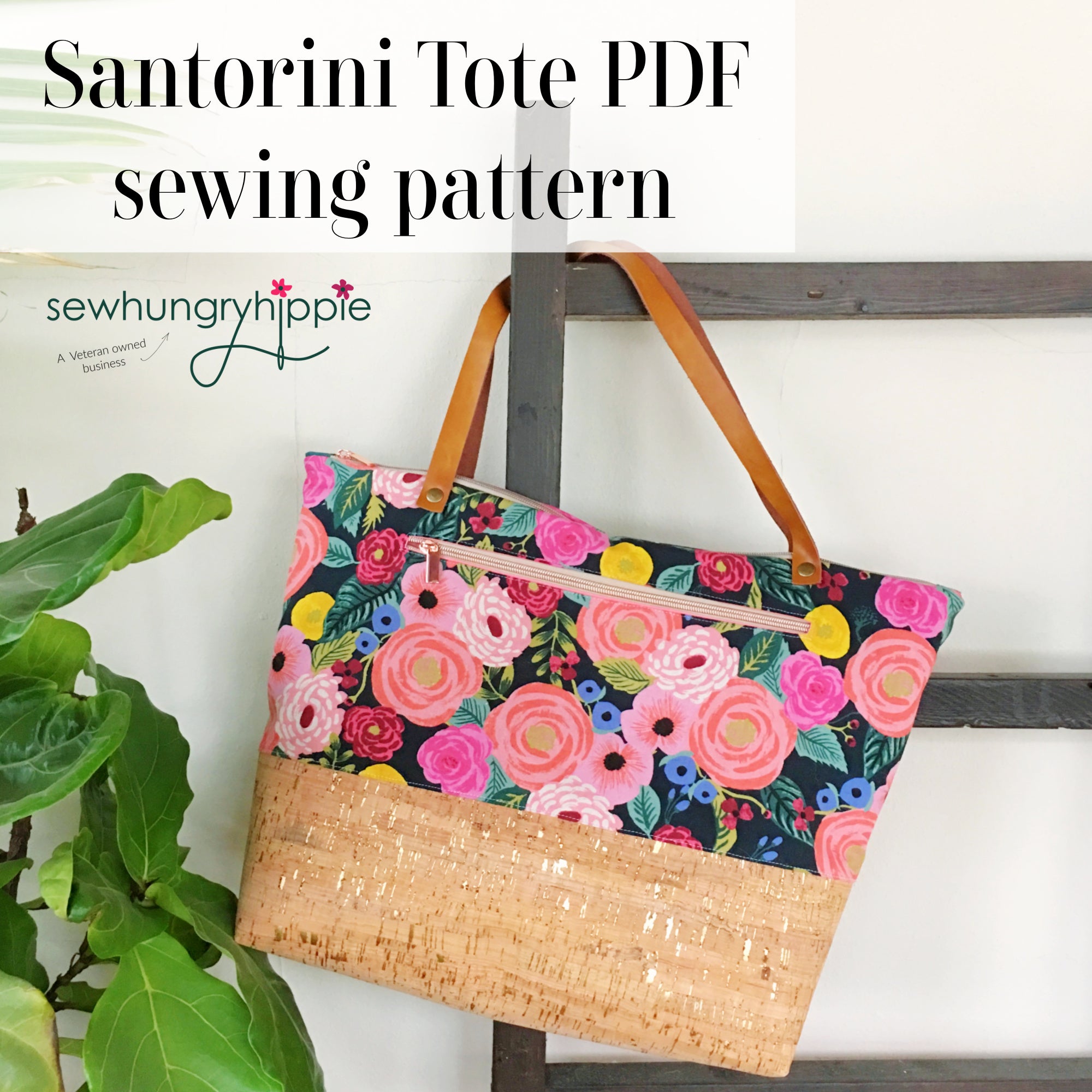 Tote Bag Sewing Pattern Bag Sewing Project Bag PDF Sewing Pattern