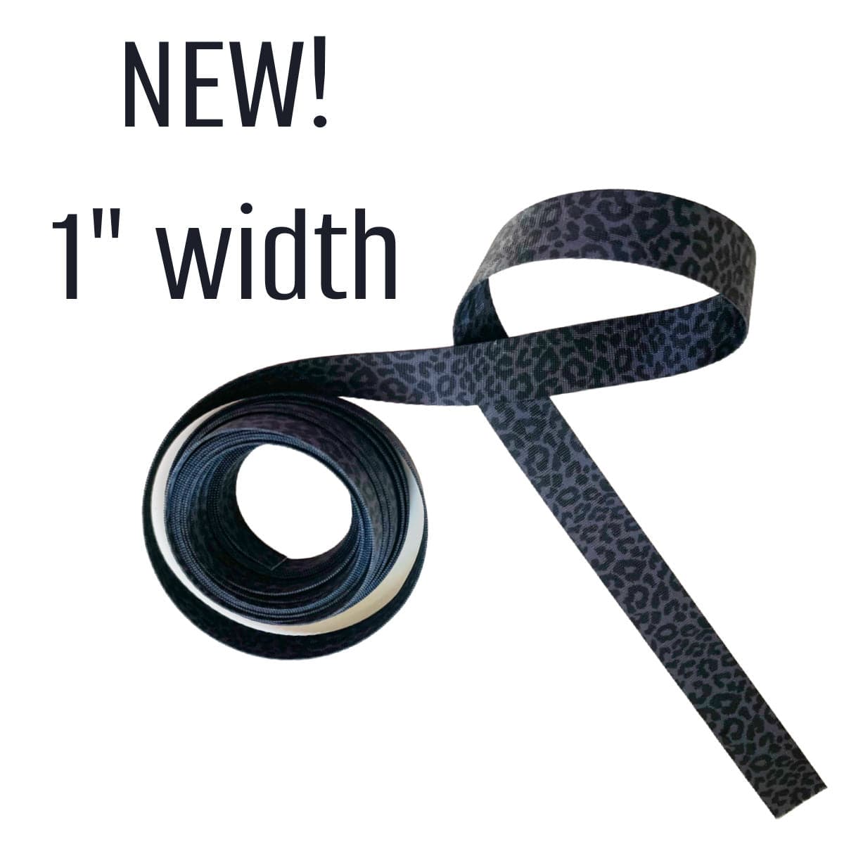 New 1 leopard print webbing