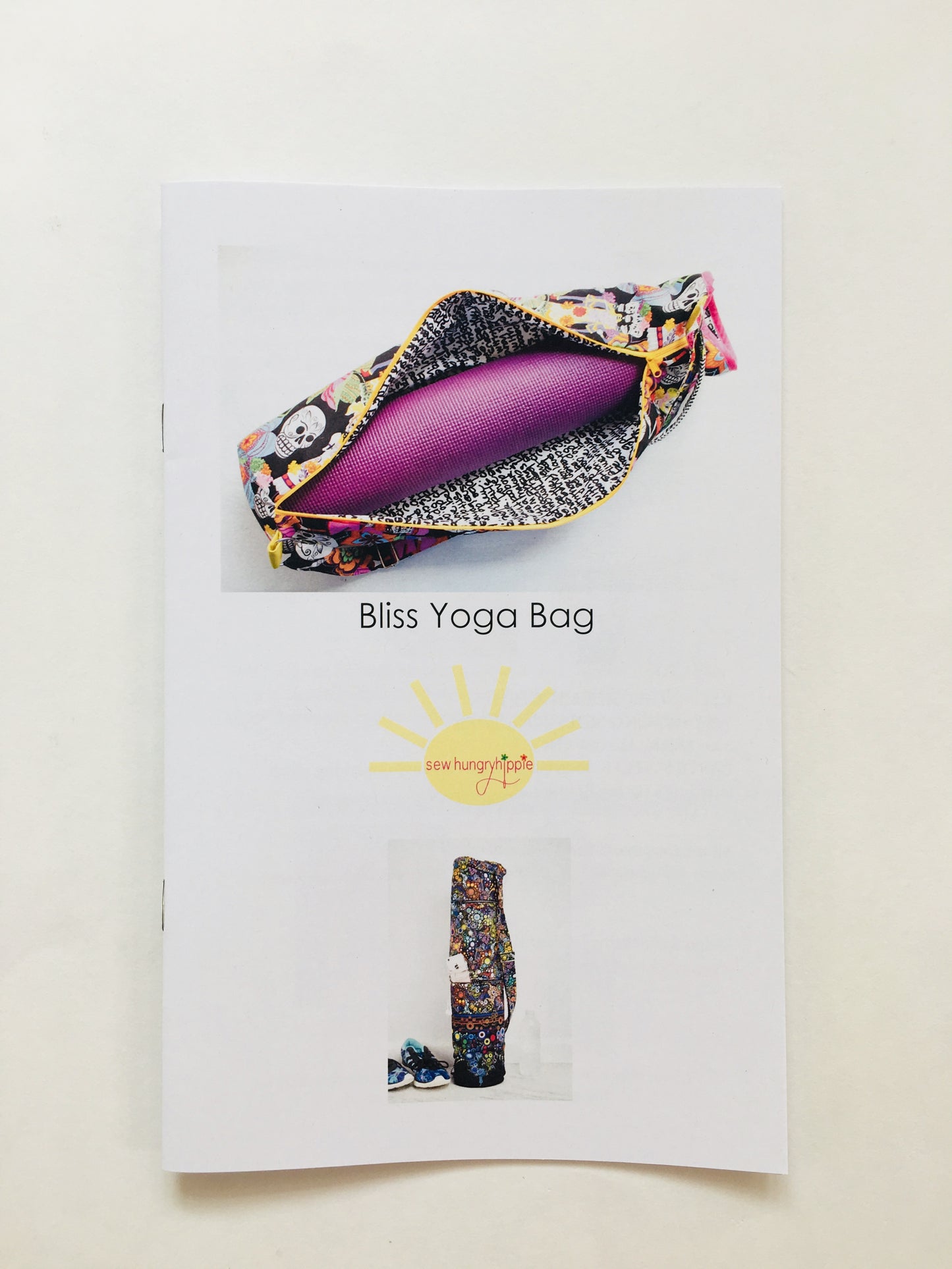 Brochure with yoga bag image