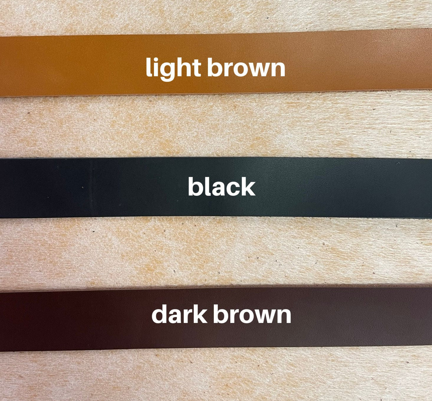 light brown, black, and dark brown.