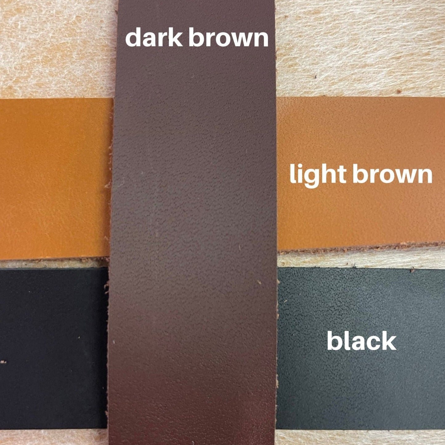 dark brown, light brown, and black.