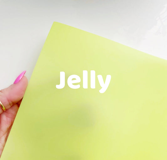 Jelly Vinyl Chartreuse NEW LARGER SIZE
