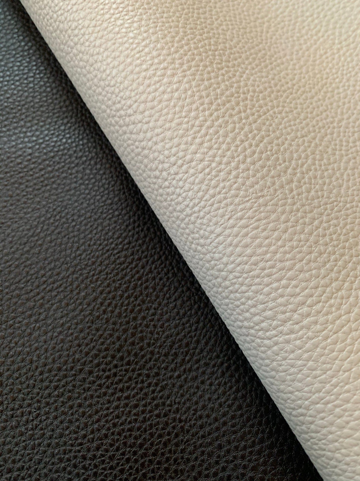 Black and white textured leather.