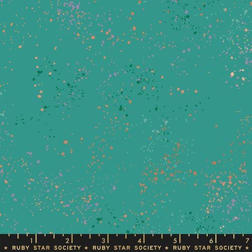 MD-2864_01027 teal fabric with speckled design