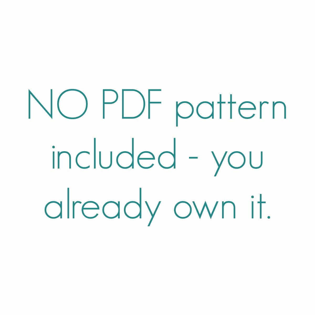 No PDF pattern included.