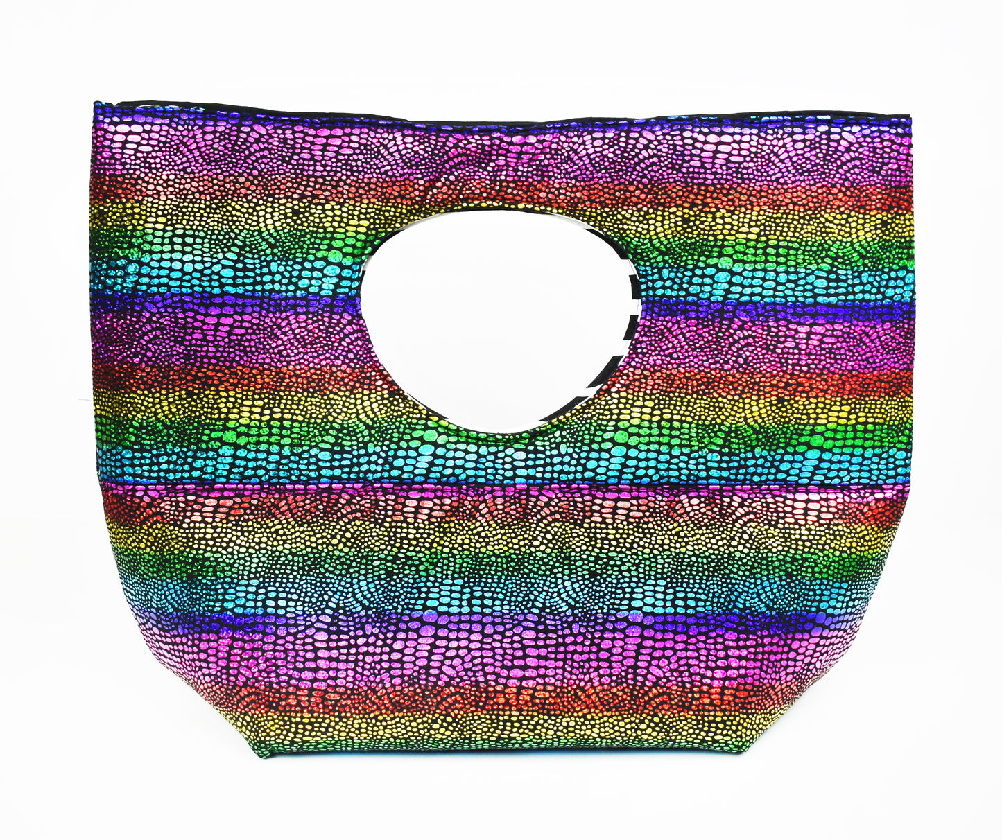 Rainbow bag with oval handle - version 2