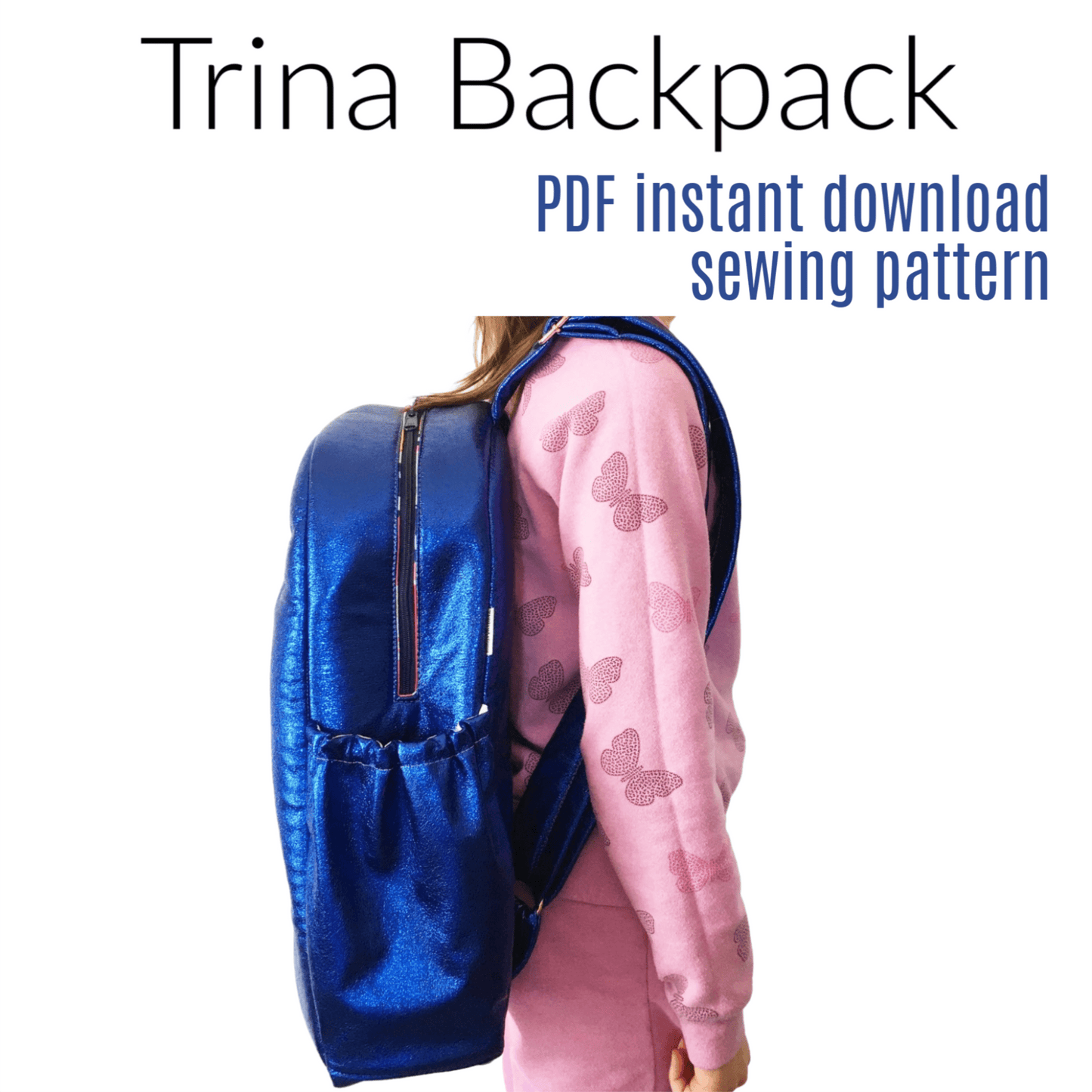 Trina Backpack sewing pattern PDF instant download