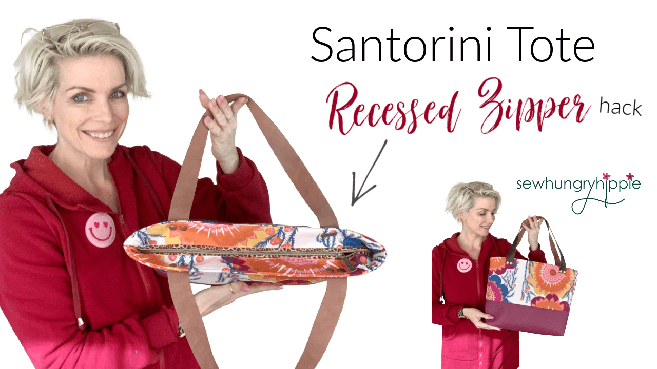 Santorini Tote Recessed Zipper Hack Tutorial