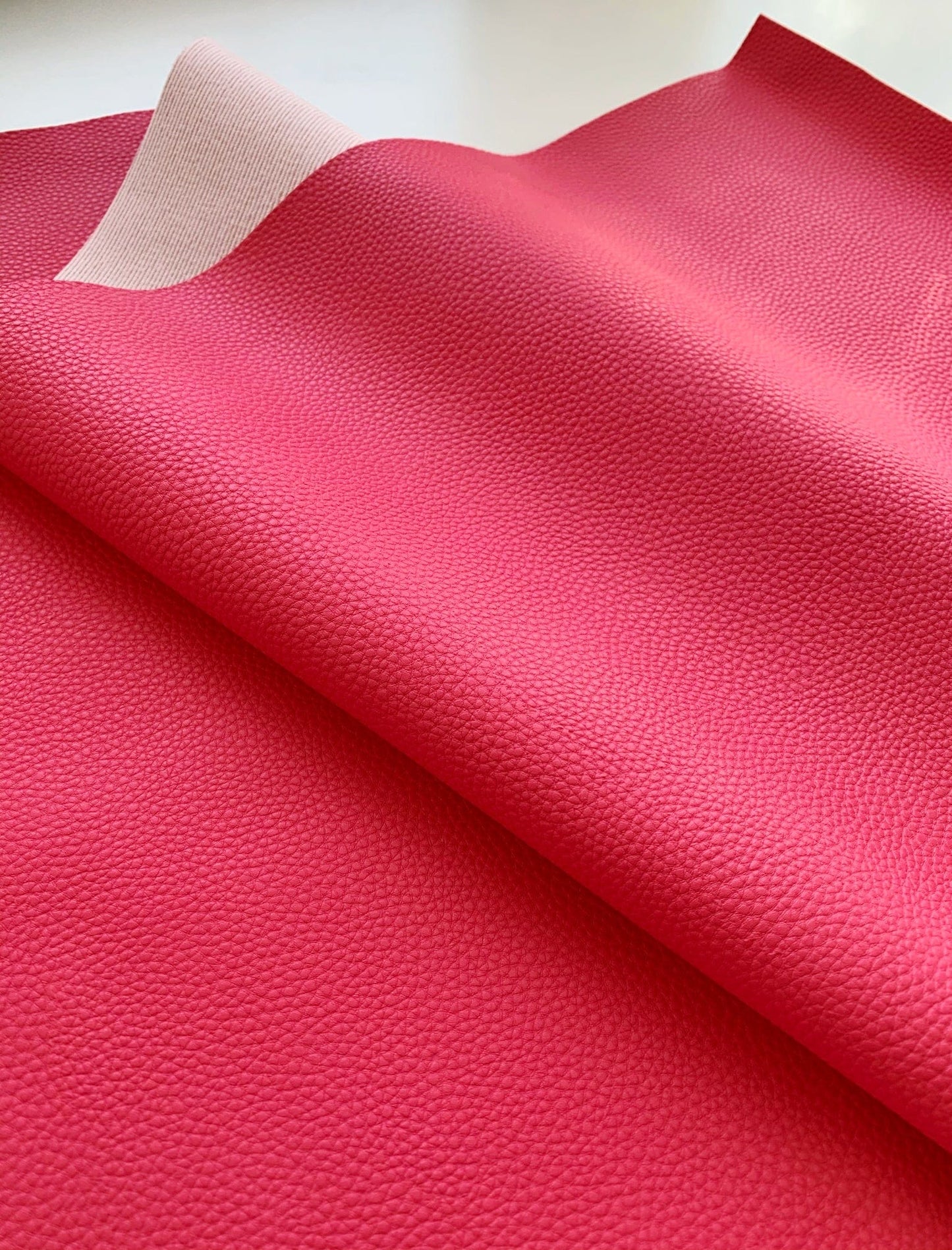 Berry hot pink vinyl fabric