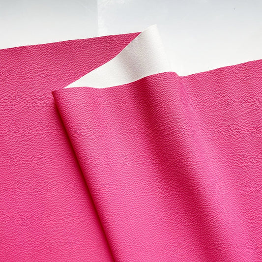 Berry pink faux leather vinyl fabric