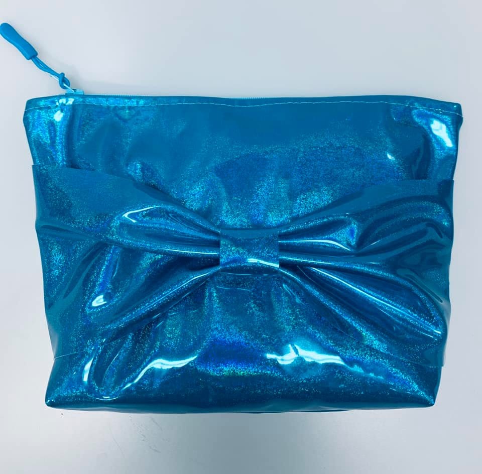 Betty's blue bow clutch