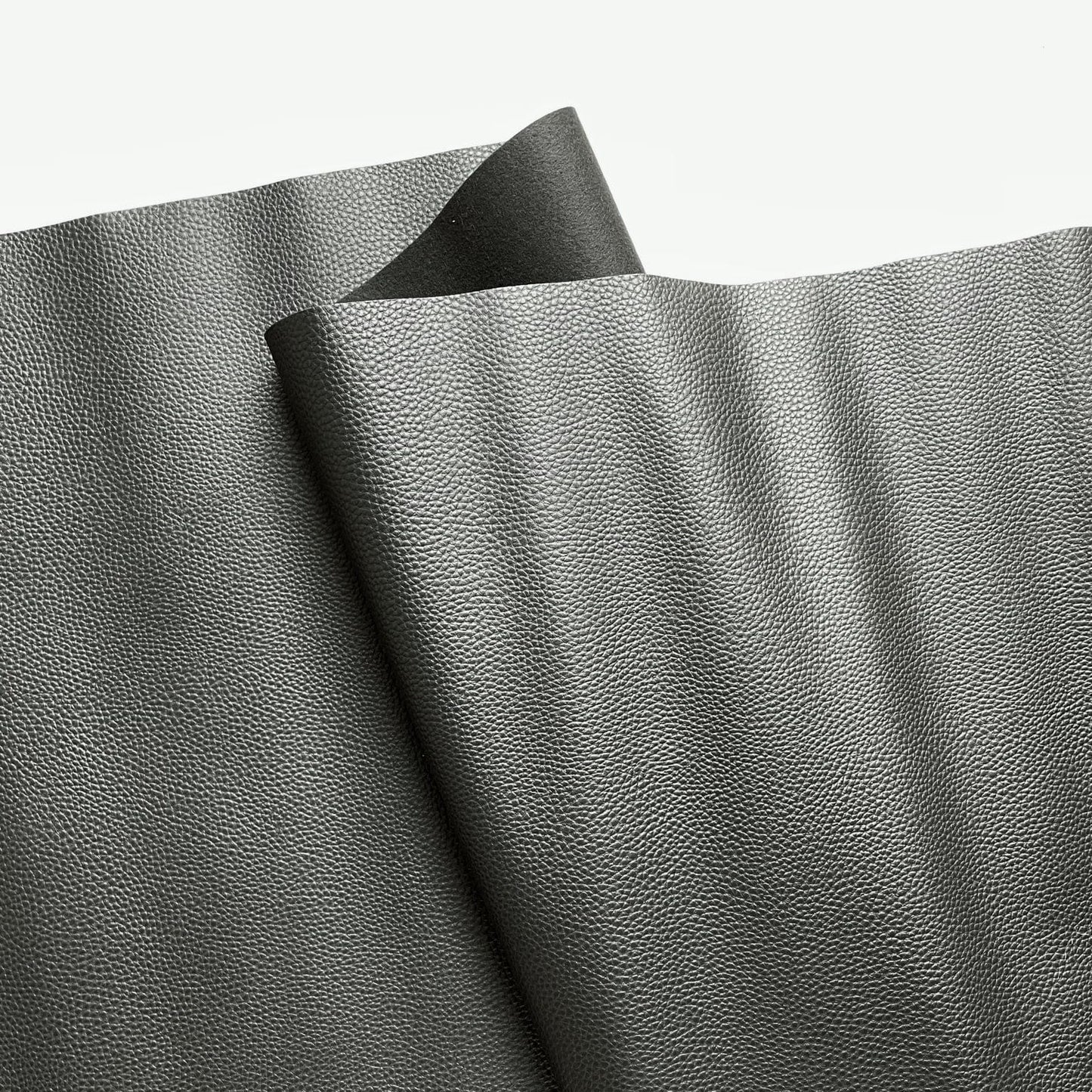 Black faux leather vinyl sheet