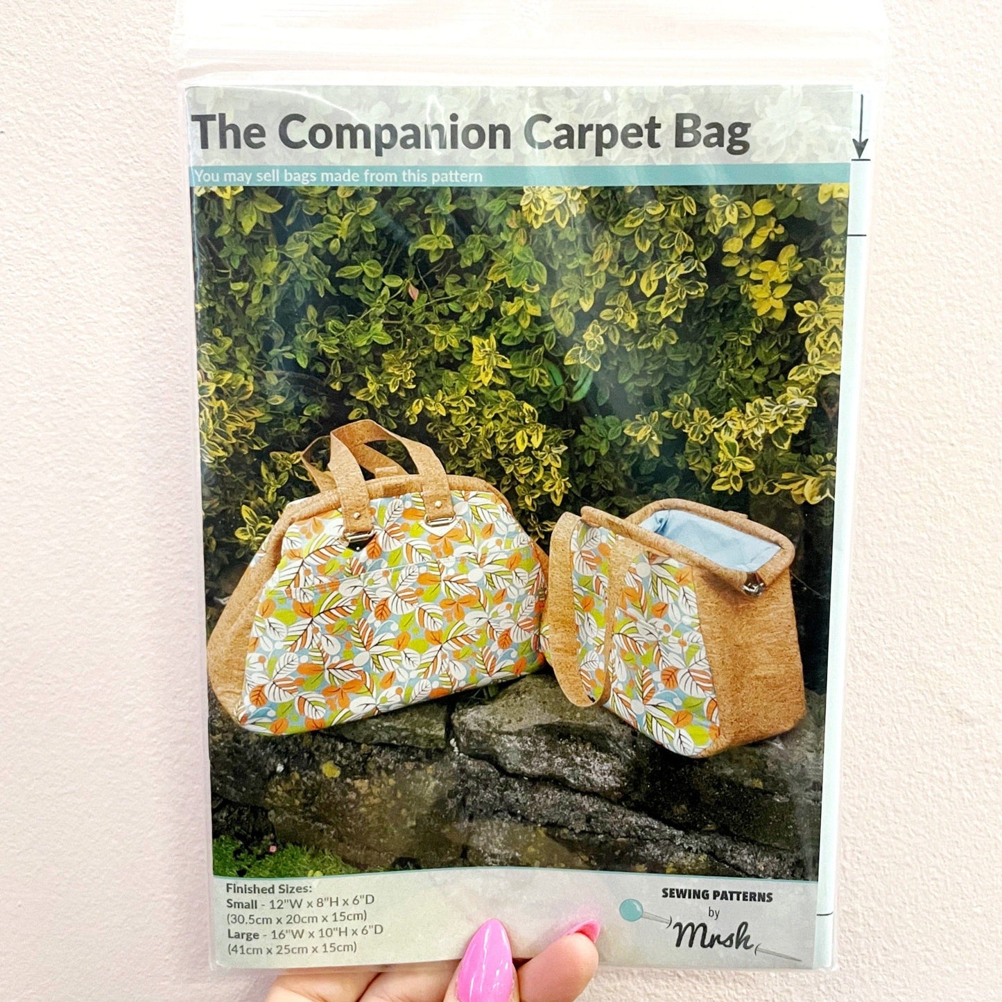 Companion Carpet Bag Pattern - sewing pattern for a bag.