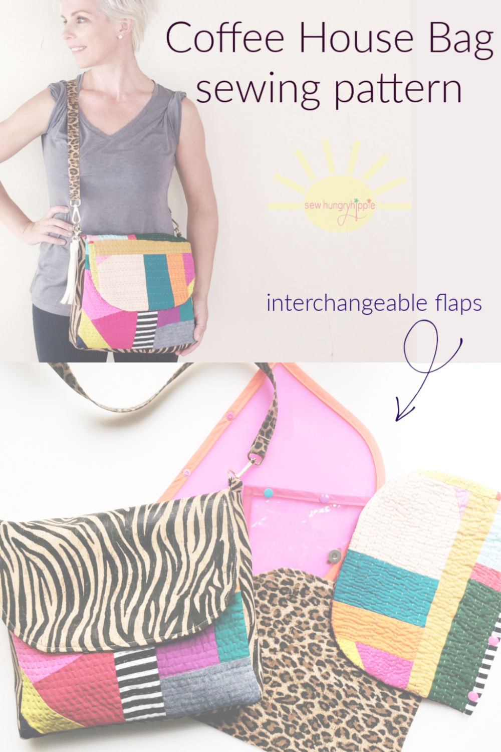 Coffee House Bag PDF sewing pattern