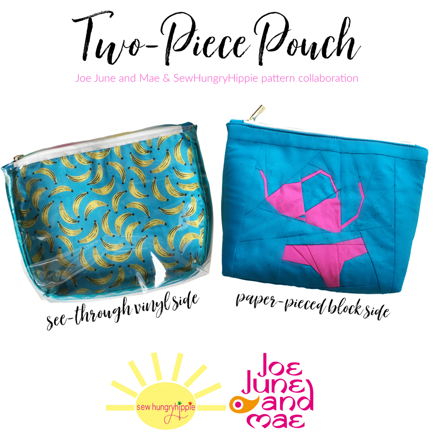Two Piece Pouch PDF sewing pattern