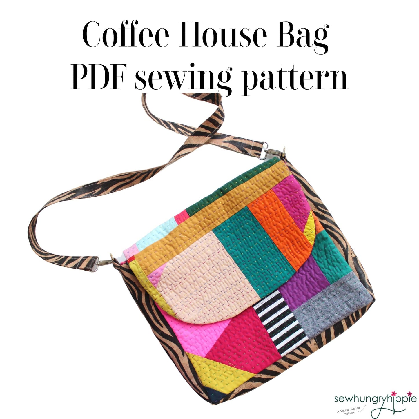 Coffee House Bag sewing pattern from Etsy